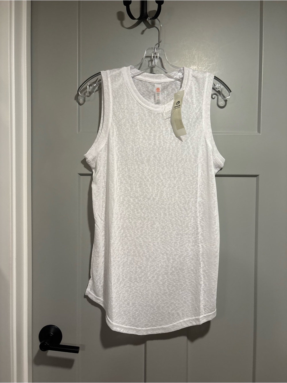 Women's White Sleeveless Tank Top - Lightweight Everyday Layer